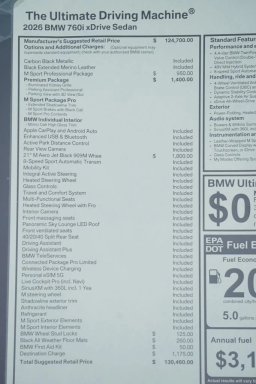 BMW 7 Series 760i xDrive Sedan 2026