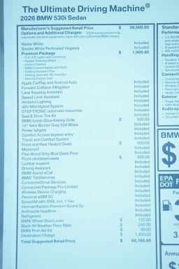 BMW 5 Series 530i Sedan 2026