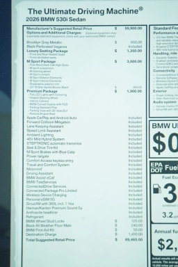 BMW 5 Series 530i Sedan 2026