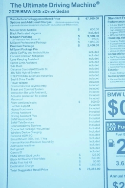 BMW 5 Series 540i xDrive Sedan 2026