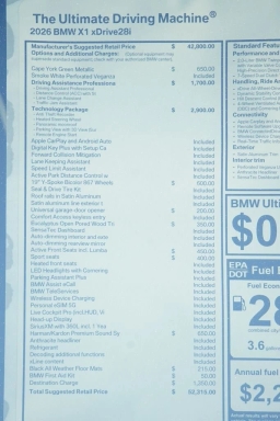 BMW X1 xDrive28i Sports Activity Vehicle 2026