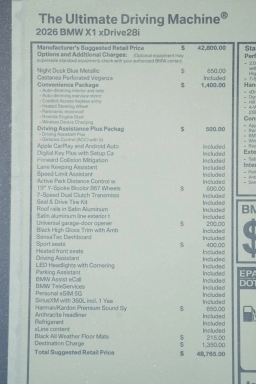 BMW X1 xDrive28i Sports Activity Vehicle 2026