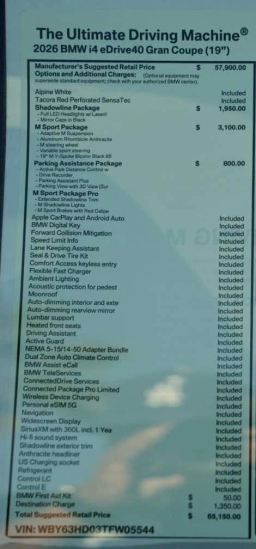 BMW i4 eDrive40 Gran Coupe 2026