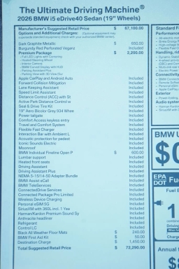 BMW i5 eDrive40 Sedan 2026