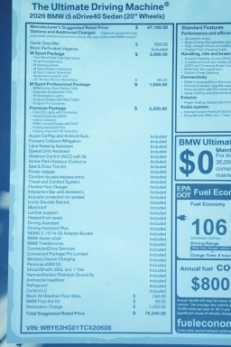 BMW i5 eDrive40 Sedan 2026