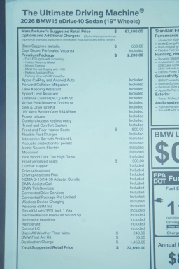 BMW i5 eDrive40 Sedan 2026