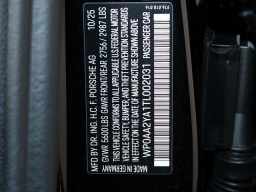 Porsche Panamera Base RWD 2026