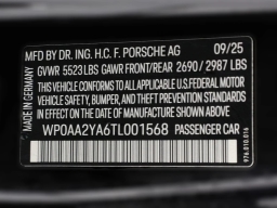 Porsche Panamera Base RWD 2026