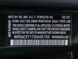 Porsche Taycan Turbo S AWD 2025