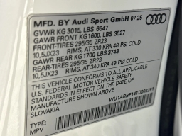 Audi RS Q8 performance quattro 2026