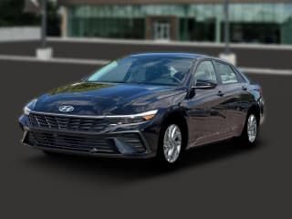 Hyundai Elantra Hybrid Blue Sedan