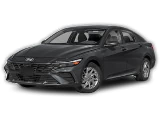 Hyundai Elantra Hybrid Blue Sedan