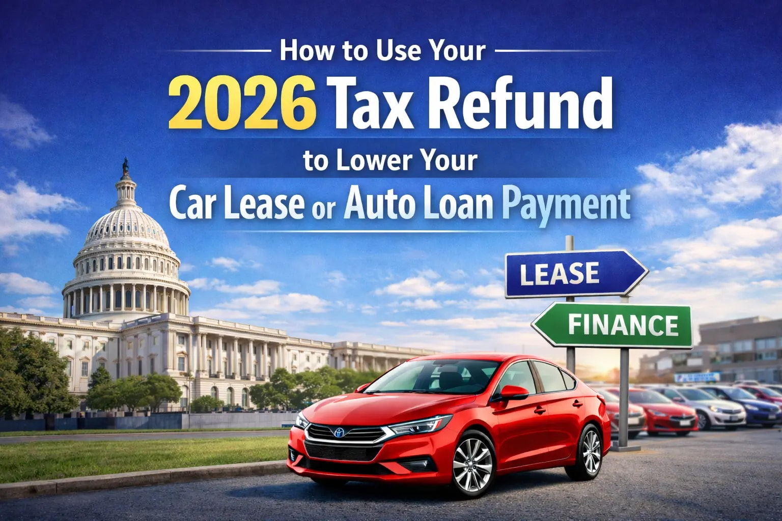 How to Use Your 2026 Tax Refund to Lower Your Car Lease