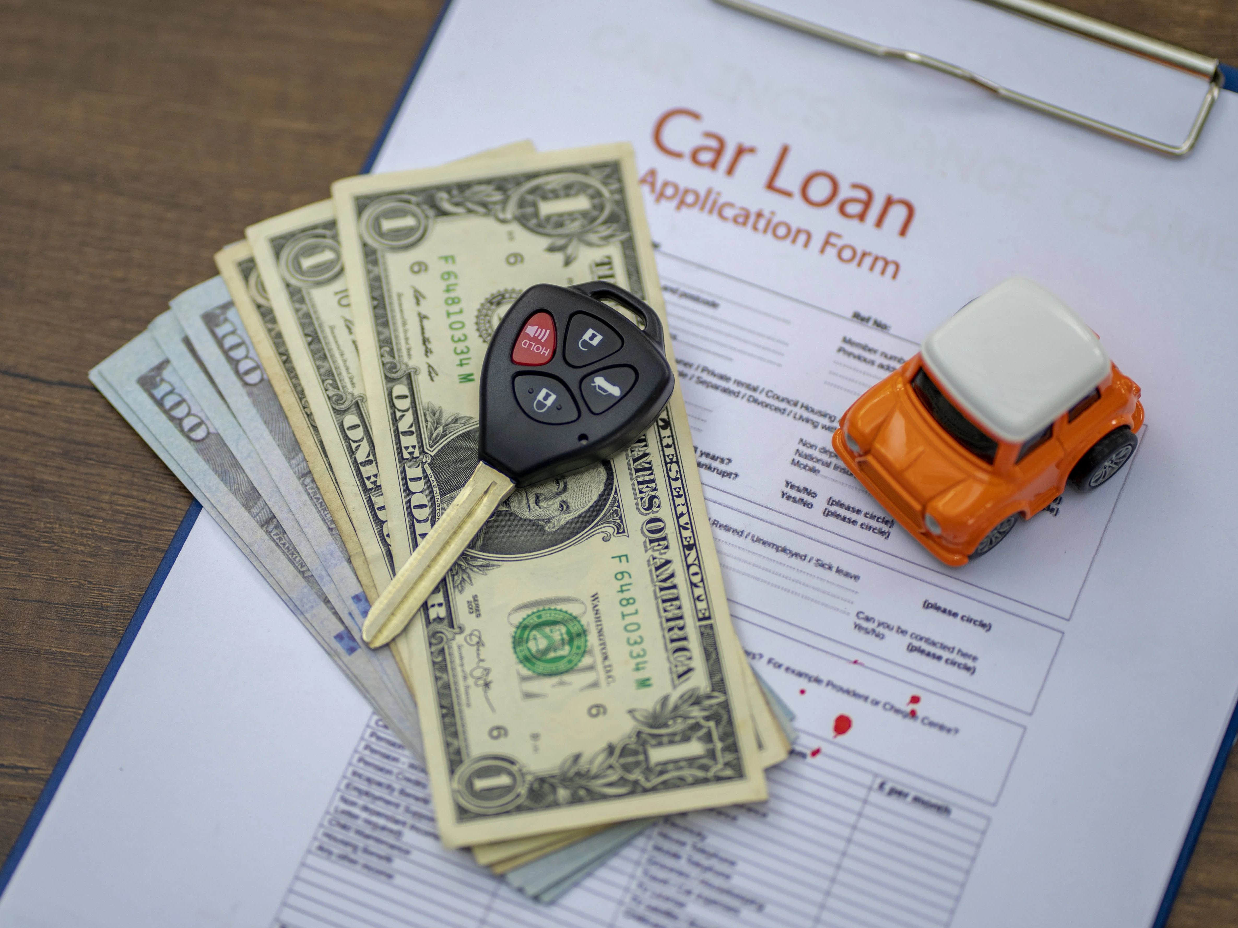 Car loan application form